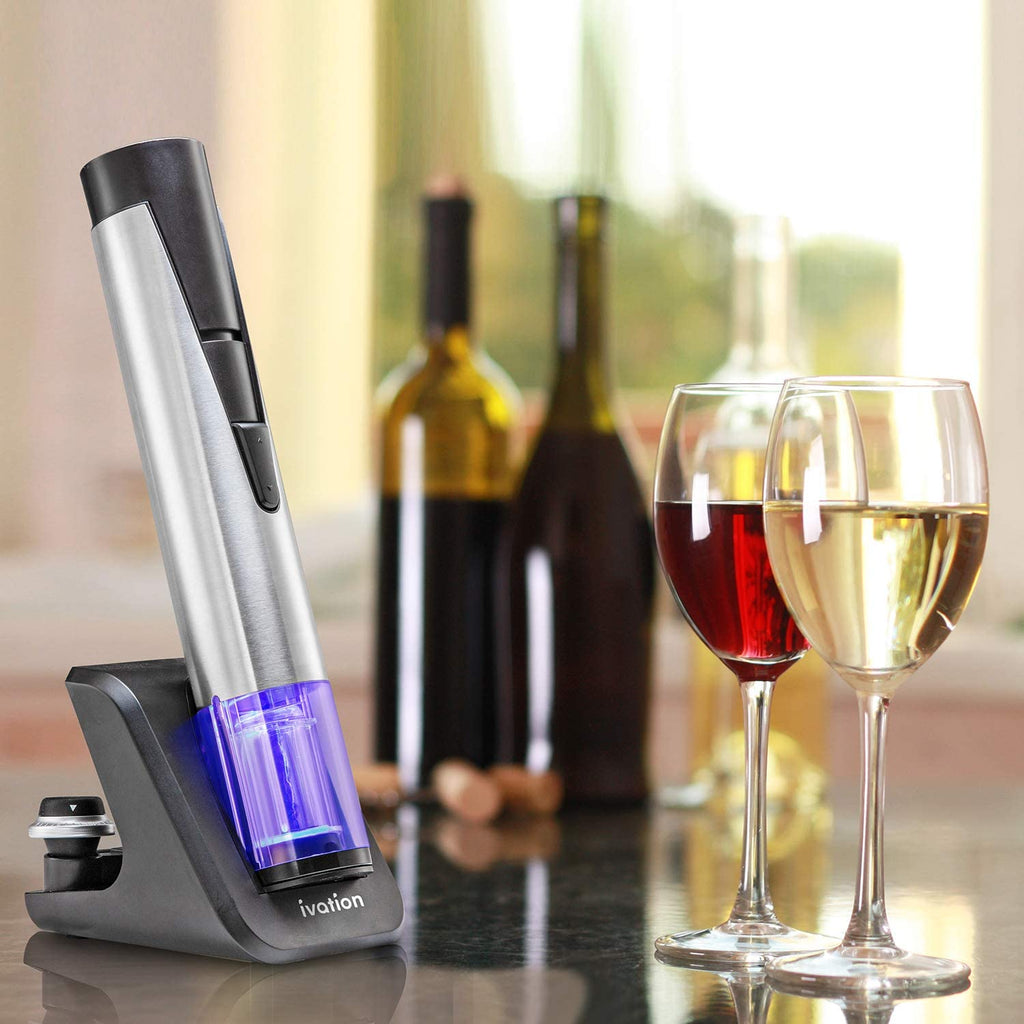 Vinenco Wine Chiller Set + Foil Cutter, Stopper, Pouch, Ebook - Premium  3-in-1 Stainless Steel