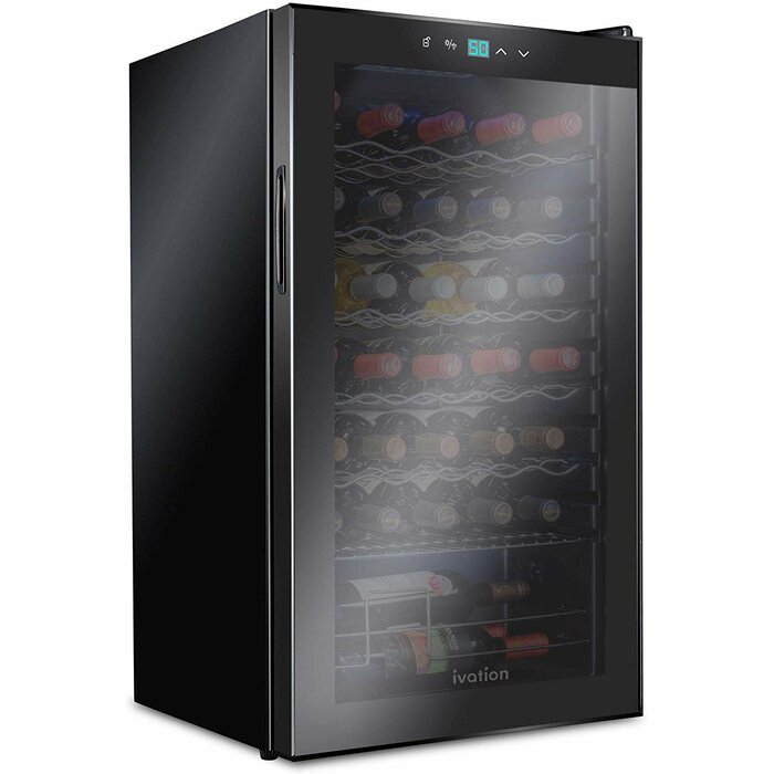 34 Bottle Compressor Wine Cooler Refrigerator - Ivation Wine Coolers